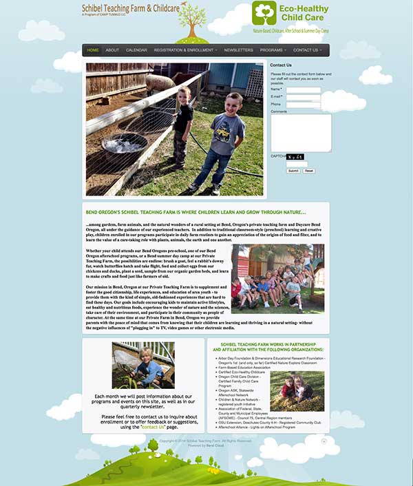 Schibel Teaching Farm Web Design